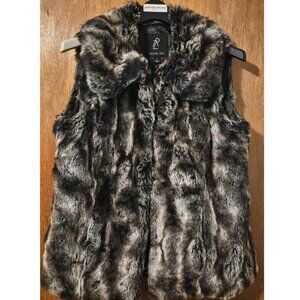 Rachel Zoe Small Chinchilla Faux Fur Vest